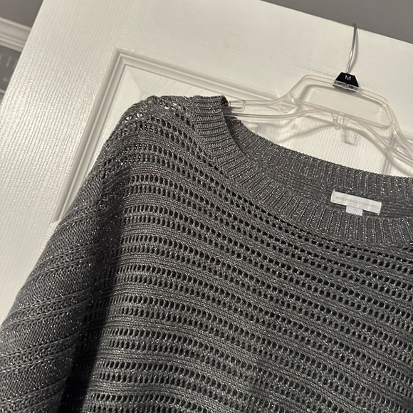 New York and Company Metallic Crocheted Sweater - Picture 4 of 14